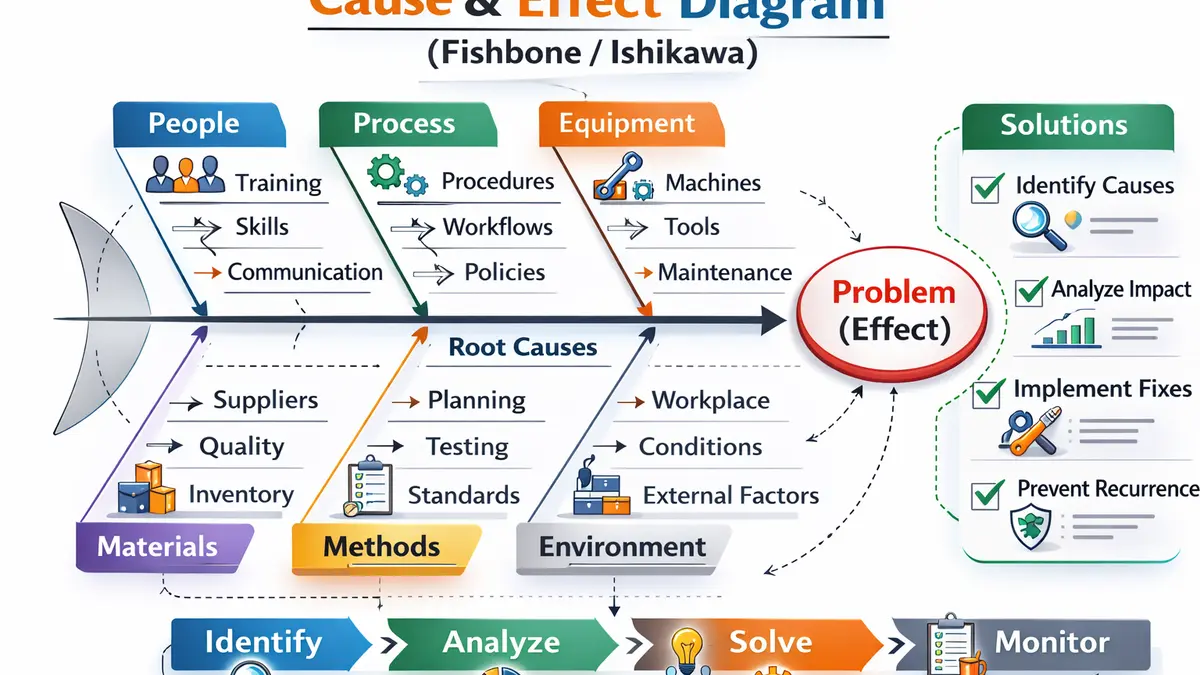 5M Method (Ishikawa Diagram): Complete 2026 Guide to Root Cause Analysis and Operational Excellence