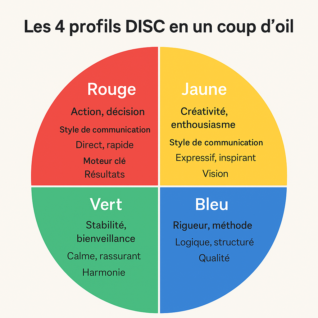 Illustration of the DISC color method