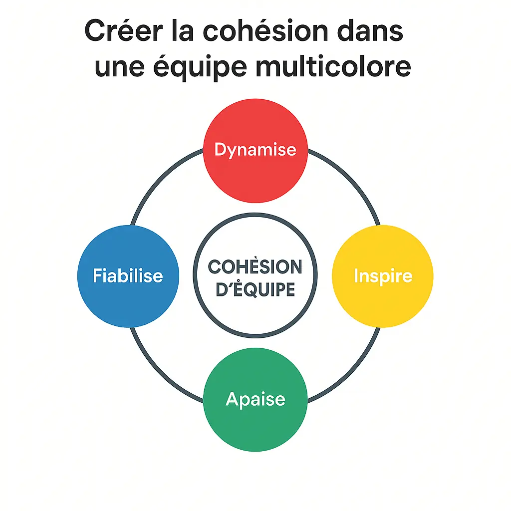 Teamarbeit mit DISC-Farben