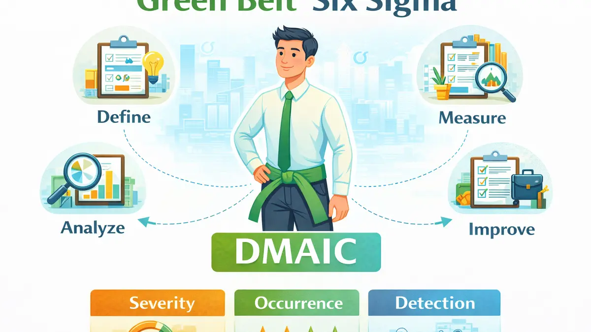 Green Belt Lean Six Sigma : guide complet 2026 sur le rôle, les compétences, la certification et les opportunités de carrière