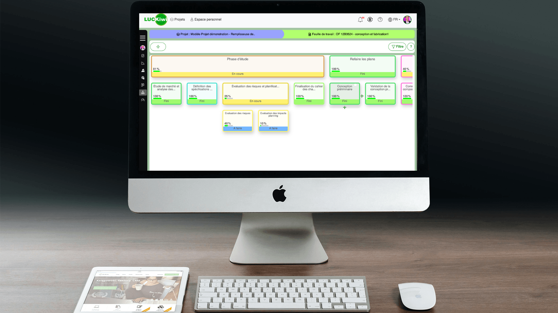 Interface To-Do List LUCKiwi - Gestion de tâches collaboratives